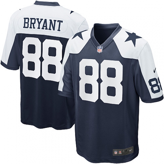 Men's Nike Dallas Cowboys #88 Dez Bryant Game Navy Blue Throwback Alternate NFL Jersey - Ujersey