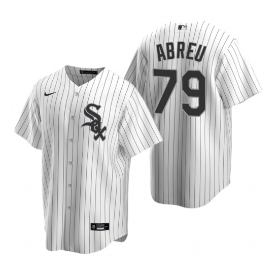 Men's Nike Chicago White Sox #79 Jose Abreu White Home Stitched Baseball Jersey - Ujersey