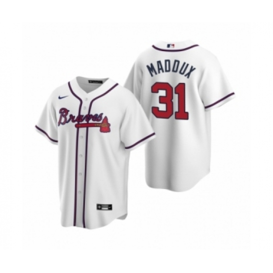 Youth Atlanta Braves #31 Greg Maddux Nike White 2020 Replica Home Jersey - Ujersey