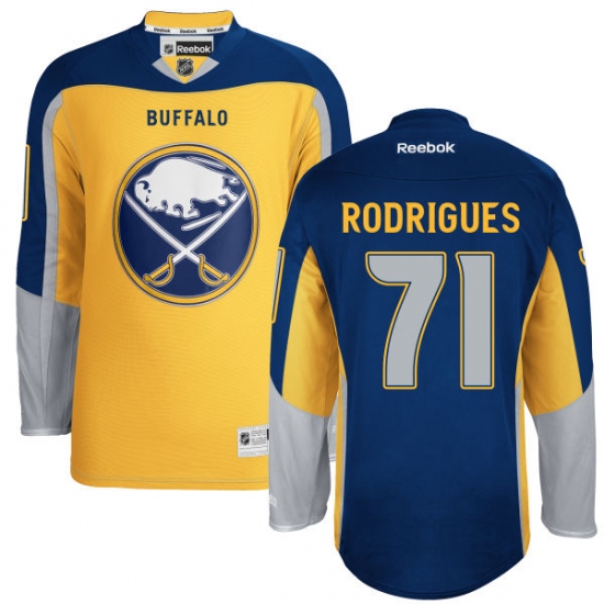 Youth Reebok Buffalo Sabres #71 Evan Rodrigues Authentic Gold Third NHL Jersey - Ujersey