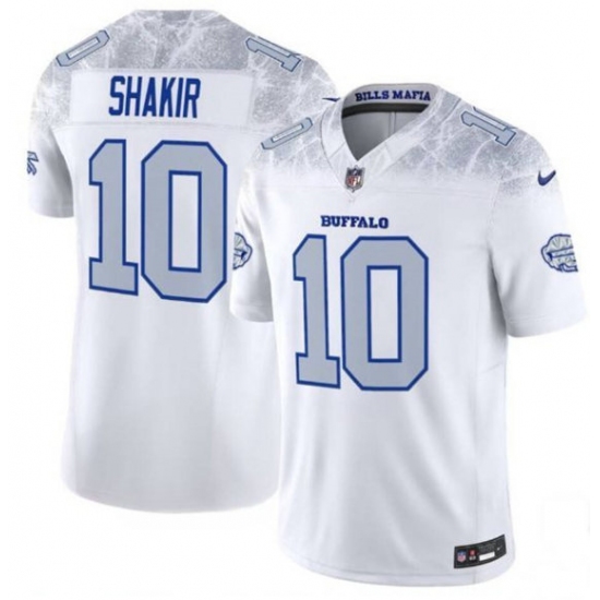 Men's Buffalo Bills #10 Khalil Shakir White 2025 F.U.S.E. “Rivalries” Vapor Limited Football Stitched Jersey - Ujersey