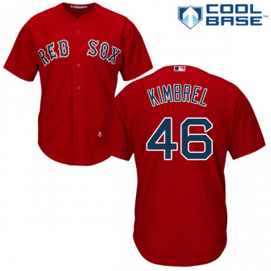 Youth Majestic Boston Red Sox #46 Craig Kimbrel Replica Red Alternate Home Cool Base MLB Jersey - Ujersey