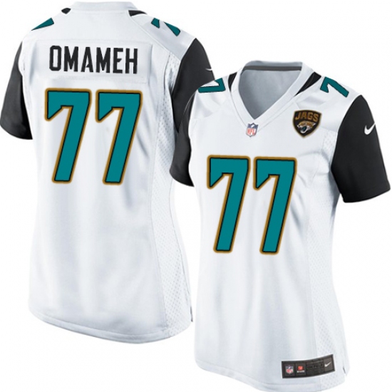 Women's Nike Jacksonville Jaguars #77 Patrick Omameh Game White NFL Jersey