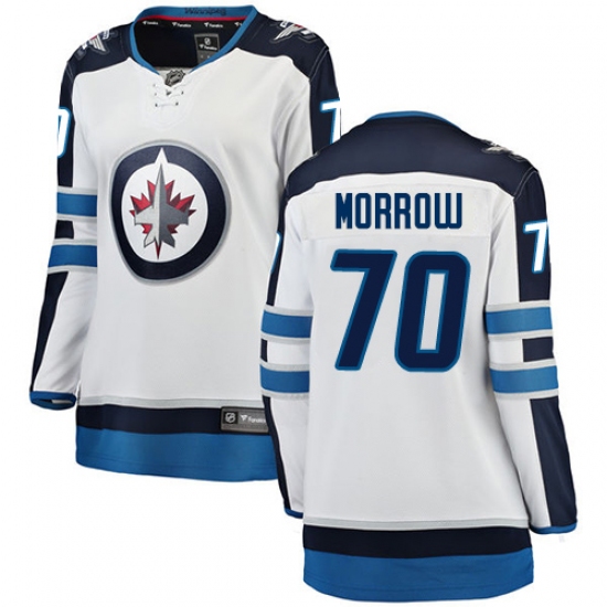 Women's Winnipeg Jets #70 Joe Morrow Fanatics Branded White Away Breakaway NHL Jersey - Ujersey
