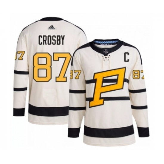 Men's Pittsburgh Penguins #87 Sidney Crosby Cream 2023 Winter Classic Stitched Jersey - Ujersey