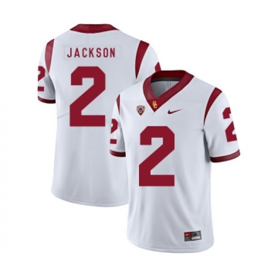 USC Trojans 2 Adoree' Jackson White College Football Jersey - Ujersey