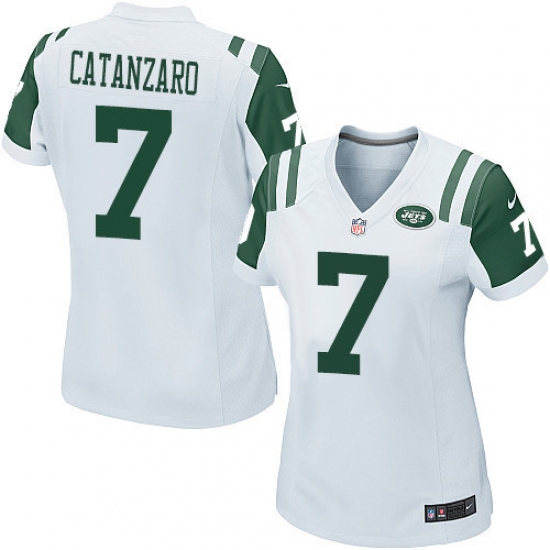 Women's Nike New York Jets #7 Chandler Catanzaro Game White NFL Jersey - Ujersey