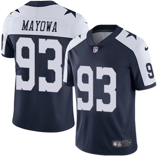 Youth Nike Dallas Cowboys #93 Benson Mayowa Navy Blue Throwback Alternate Vapor Untouchable Limited Player NFL Jersey - Ujersey