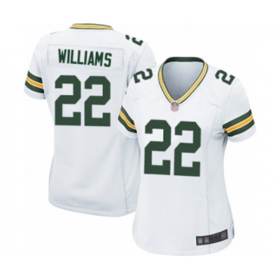 Women's Green Bay Packers #22 Dexter Williams Game White Football Jersey - Ujersey
