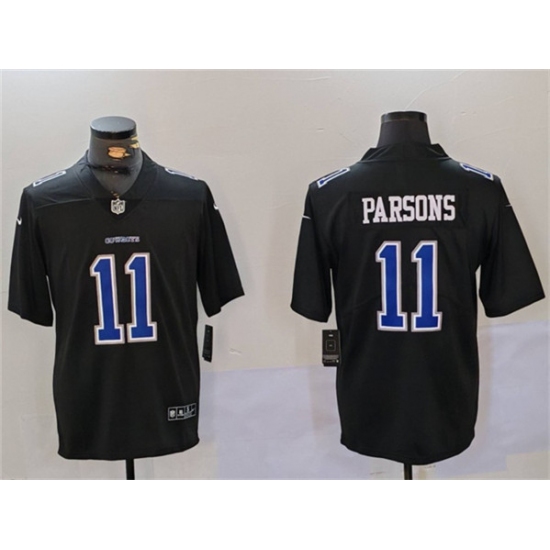 Men's Dallas Cowboys #11 Micah Parsons Black Throwback Vapor Untouchable Limited Football Stitched Jersey - Ujersey