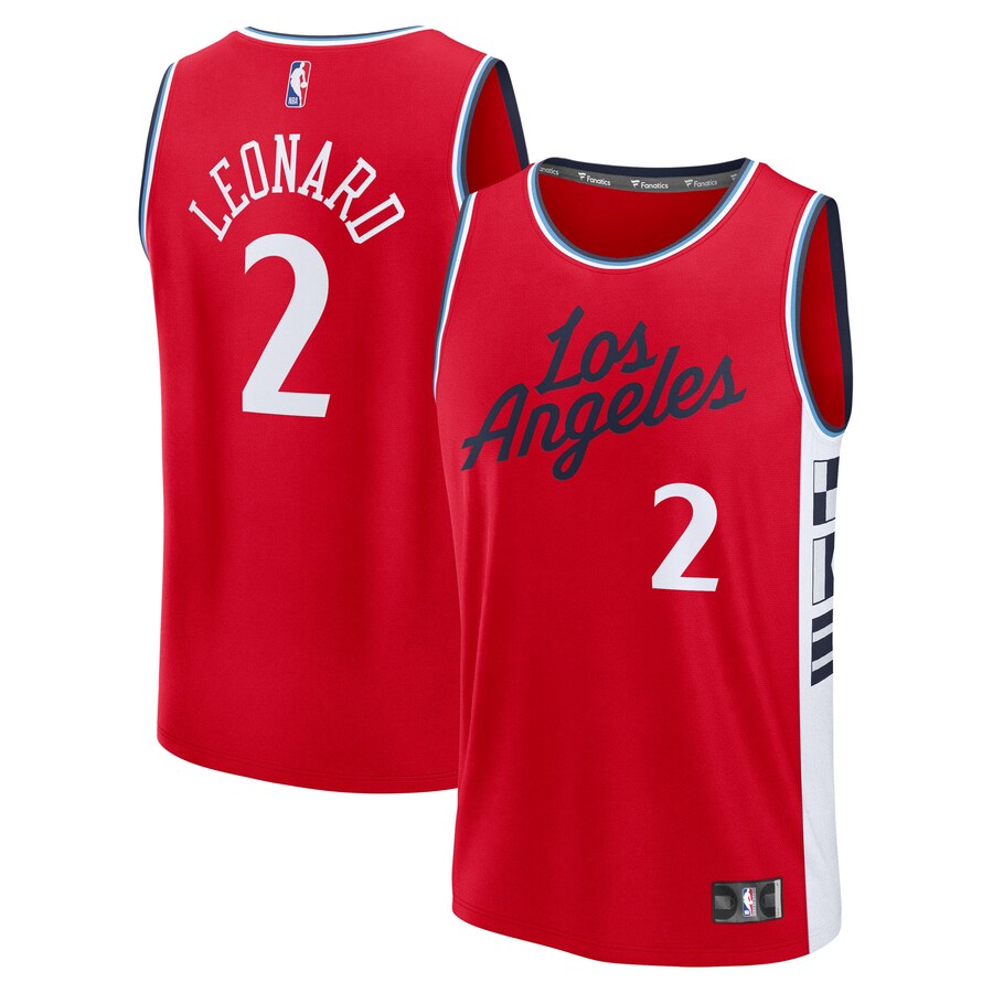 Men's LA Clippers Kawhi Leonard Fanatics Red Fast Break Replica Player Jersey - Statement Edition - Ujersey
