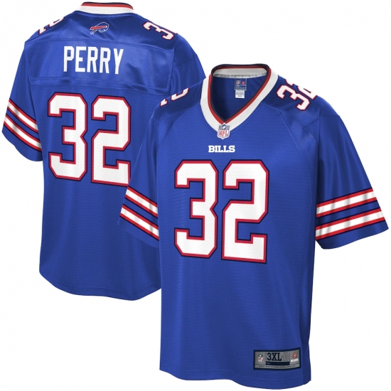 Men's Buffalo Bills #32 Senorise Perry NFL Pro Line Royal Big & Tall Team Player Jersey - Ujersey