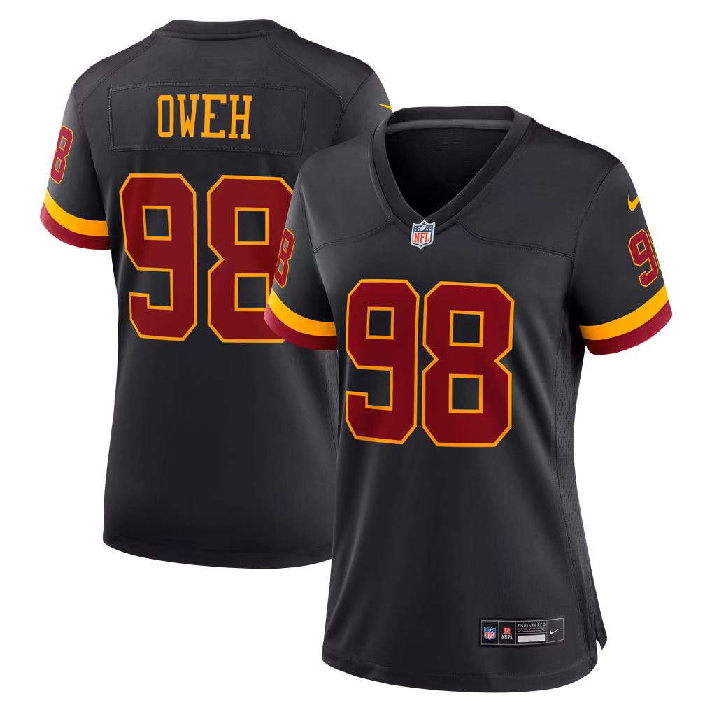 Women's Washington Commanders Odafe Oweh Nike Black Alternate Hail Raiser Game Jersey