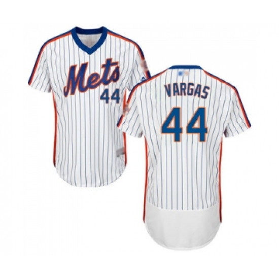 Men's New York Mets #44 Jason Vargas White Alternate Flex Base Authentic Collection Baseball Jersey - Ujersey