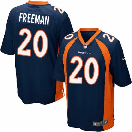 Men's Nike Denver Broncos #20 Royce Freeman Game Navy Blue Alternate NFL Jersey - Ujersey