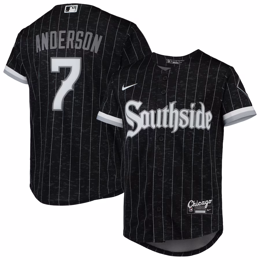 Youth Chicago White Sox Tim Anderson Nike Black City Connect Replica Player Jersey - Ujersey NHL