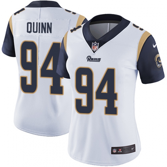 Women's Nike Los Angeles Rams #94 Robert Quinn White Vapor Untouchable Limited Player NFL Jersey - Ujersey