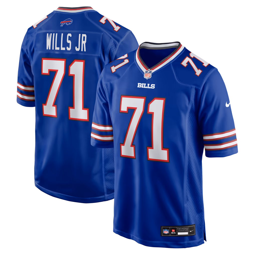 Men's Buffalo Bills Jedrick Wills Jr. Nike Royal Team Game Jersey - Ujersey