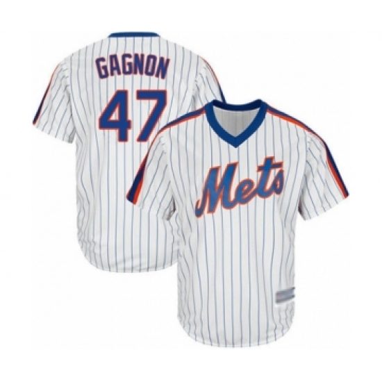 Youth New York Mets #22 Drew Gagnon Authentic White Alternate Cool Base Baseball Player Jersey - Ujersey