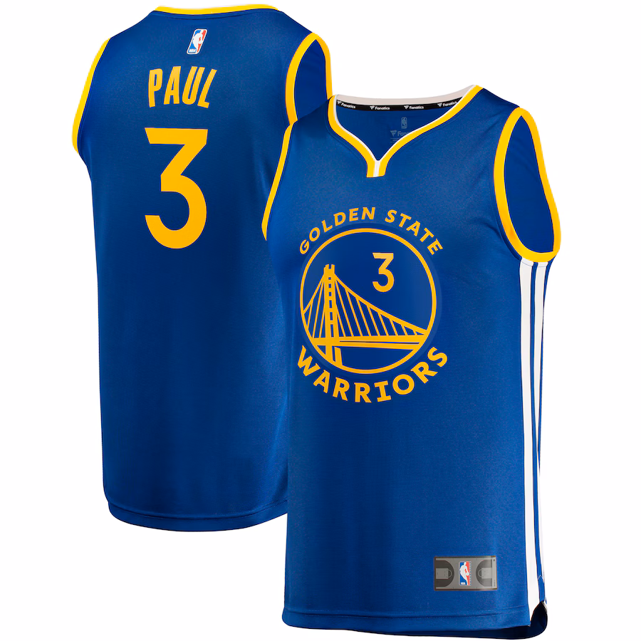 Men's Golden State Warriors Chris Paul Fanatics Royal Fast Break Player Jersey - Icon Edition - Ujersey NHL