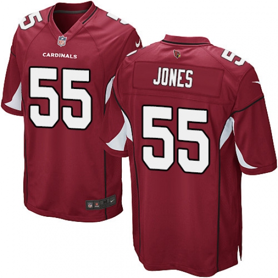 Men's Nike Arizona Cardinals #55 Chandler Jones Game Red Team Color NFL Jersey - Ujersey