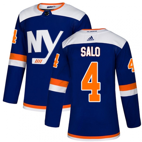 Youth Adidas New York Islanders #4 Robin Salo Authentic Blue Alternate NHL Jersey - Ujersey