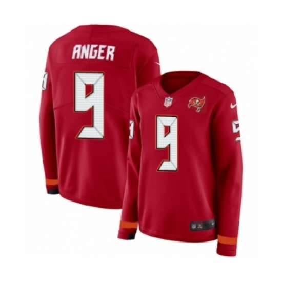 Women's Nike Tampa Bay Buccaneers #9 Bryan Anger Limited Red Therma Long Sleeve NFL Jersey - Ujersey