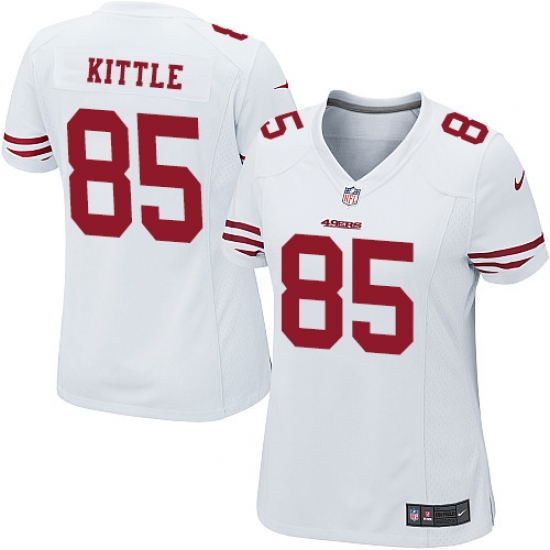Women's Nike San Francisco 49ers #85 George Kittle Game White NFL Jersey - Ujersey