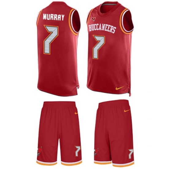 Men's Nike Tampa Bay Buccaneers #7 Patrick Murray Limited Red Tank Top Suit NFL Jersey
