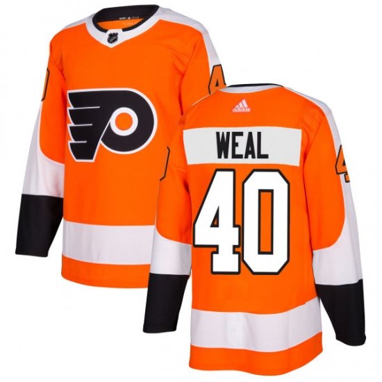 Men's Adidas Philadelphia Flyers #40 Jordan Weal Premier Orange Home NHL Jersey - Ujersey