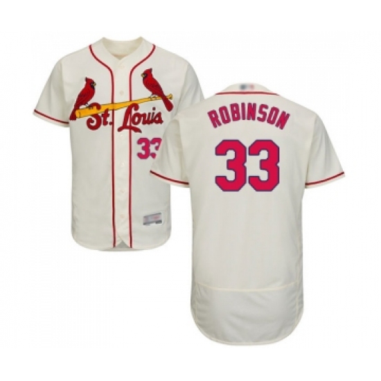Men's St. Louis Cardinals #33 Drew Robinson Cream Alternate Flex Base Authentic Collection Baseball Jersey - Ujersey