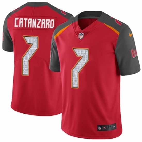Men's Nike Tampa Bay Buccaneers #7 Chandler Catanzaro Red Team Color Vapor Untouchable Limited Player NFL Jersey - Ujersey
