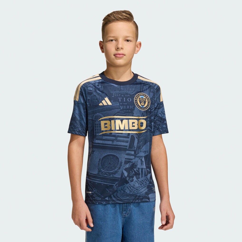 Youth Philadelphia Union adidas Navy 2026 1776 Kit Replica Jersey - Ujersey