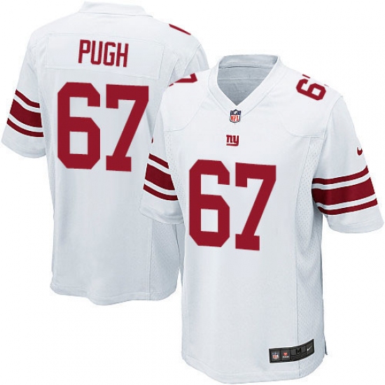 Men's Nike New York Giants #67 Justin Pugh Game White NFL Jersey - Ujersey