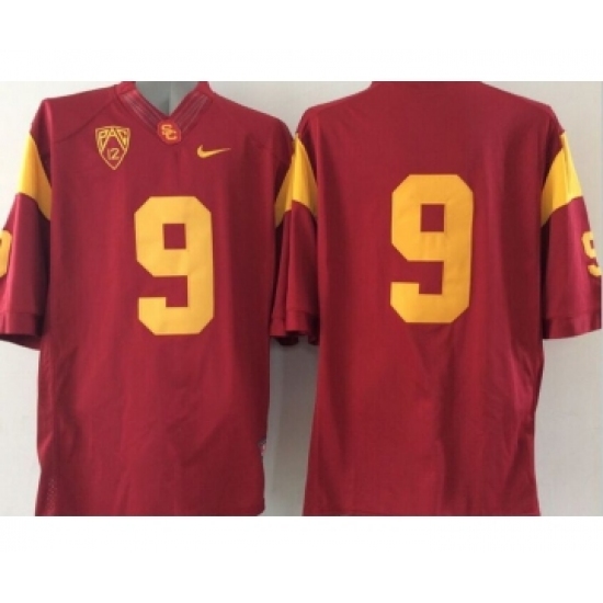 USC Trojans #9 Red College Jersey - Ujersey