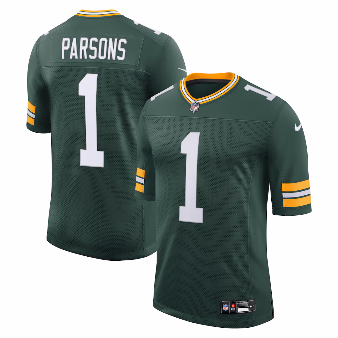 Men's Green Bay Packers Micah Parsons Nike Green Vapor Untouchable Stitched Limited Jersey