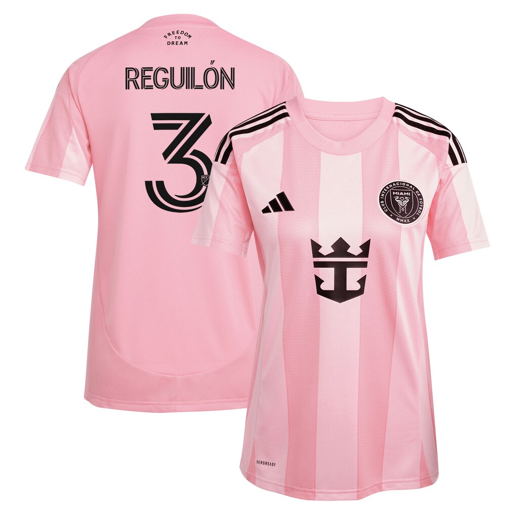 Women's Inter Miami CF Sergio Reguilón adidas Pink 2025 Euforia Replica Jersey - Ujersey