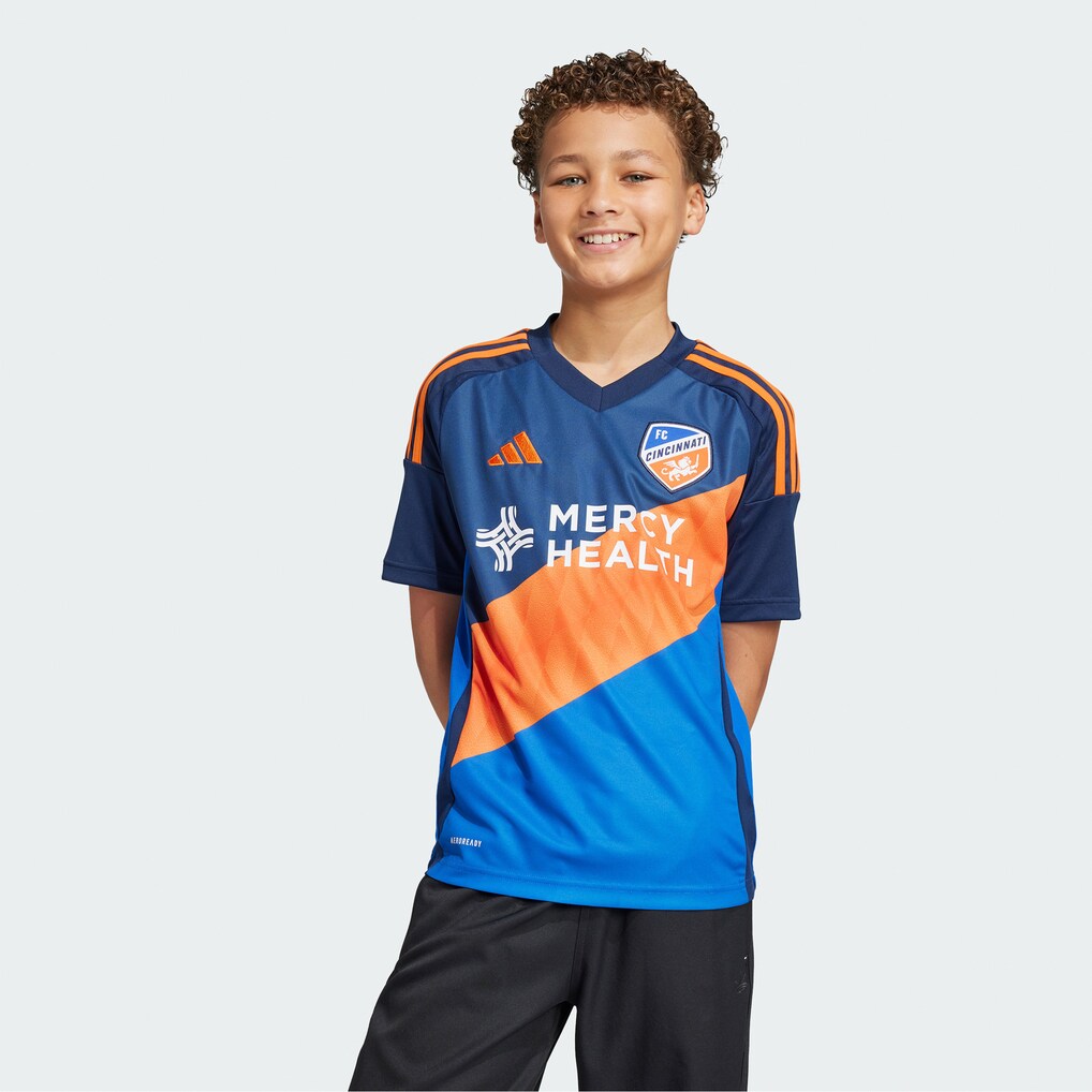 Youth FC Cincinnati adidas Blue 2025 Orange and Blue Legacy Kit Replica Jersey - Ujersey