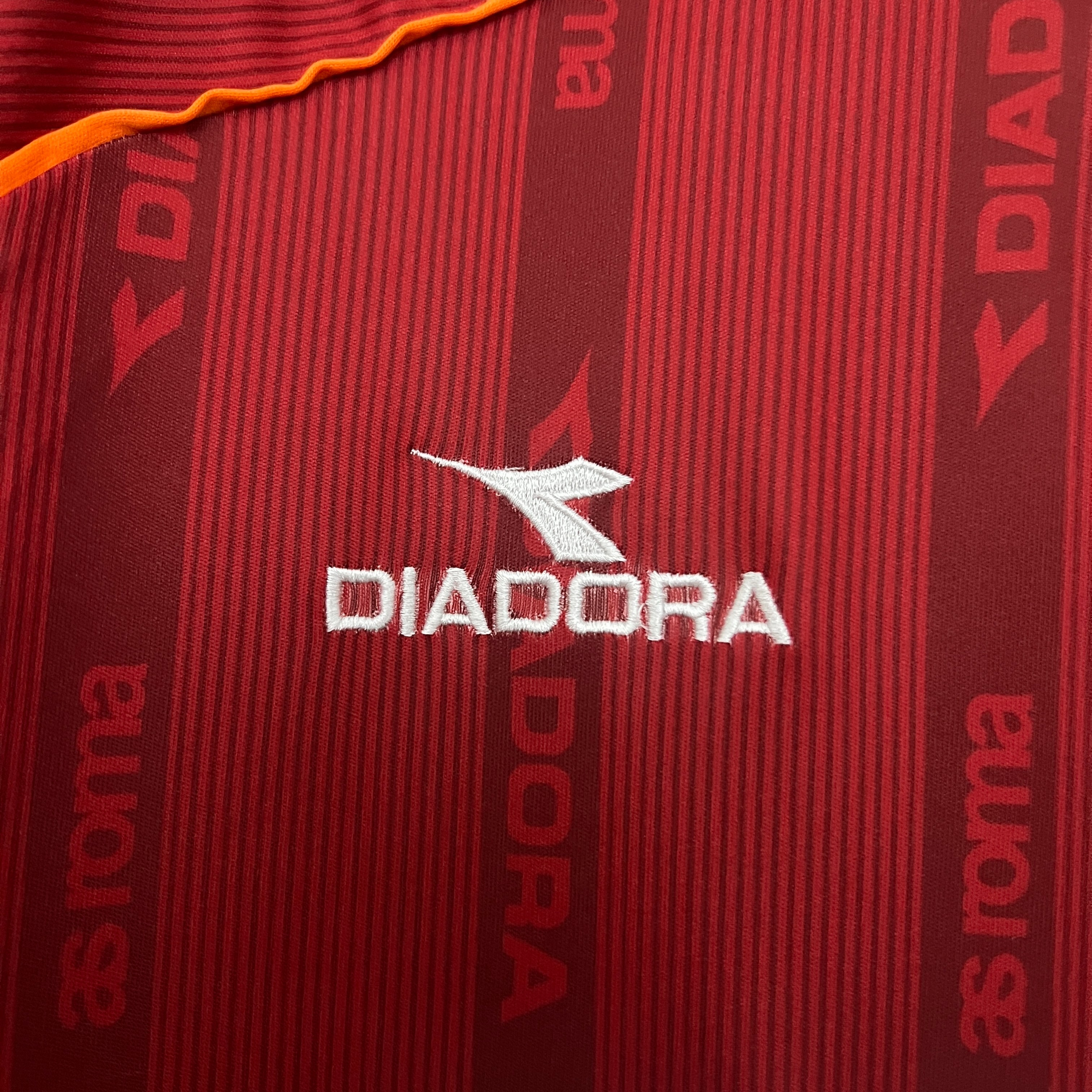 Roma Retro Soccer Jersey Home Custom Shirt 1999/00 - Ujersey