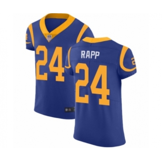 Men's Los Angeles Rams #24 Taylor Rapp Royal Blue Alternate Vapor Untouchable Elite Player Football Jersey - Ujersey
