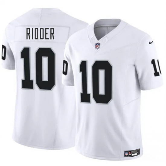 Men's Las Vegas Raiders #10 Desmond Ridder White 2024 F.U.S.E. Vapor Stitched Football Jersey - Ujersey