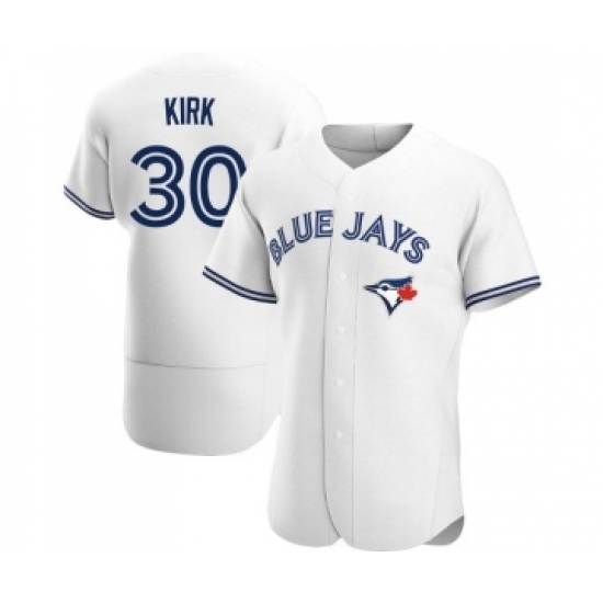 Men's Toronto Blue Jays #30 Alejandro Kirk George Springer White Flex Base Stitched Jersey - Ujersey
