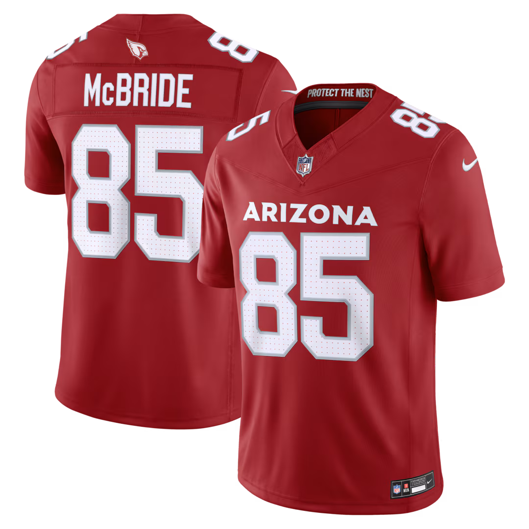 Men's Arizona Cardinals Trey McBride Nike Cardinal Team Vapor F.U.S.E. Stitched Limited Jersey - Ujersey