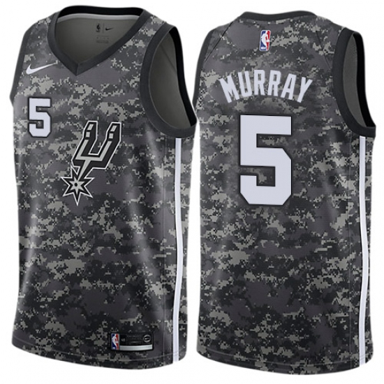 Women's Nike San Antonio Spurs #5 Dejounte Murray Swingman Camo NBA Jersey - City Edition - Ujersey