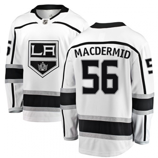 Youth Los Angeles Kings #56 Kurtis MacDermid Authentic White Away Fanatics Branded Breakaway NHL Jersey - Ujersey