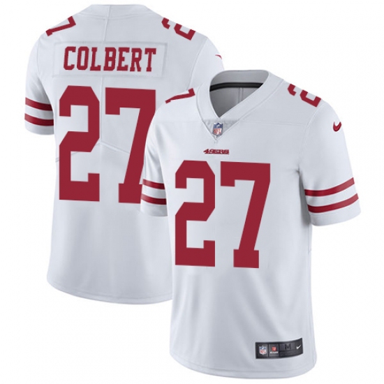 Youth Nike San Francisco 49ers #27 Adrian Colbert White Vapor Untouchable Limited Player NFL Jersey - Ujersey
