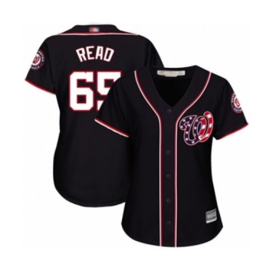 Women's Washington Nationals #65 Raudy Read Authentic Navy Blue Alternate 2 Cool Base Baseball Player Jersey - Ujersey