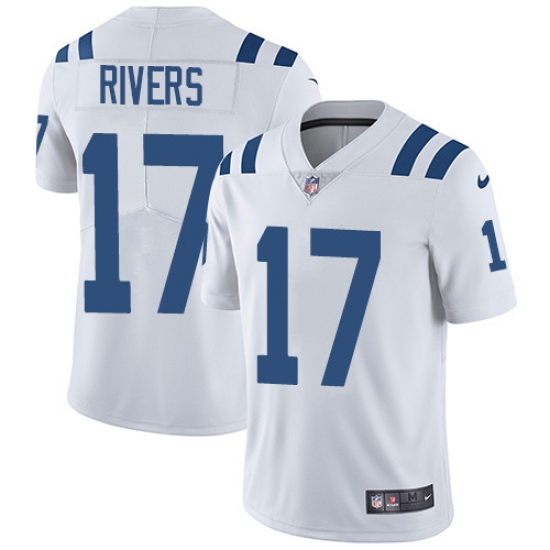 Youth Nike Indianapolis Colts #17 Philip Rivers White Stitched NFL Vapor Untouchable Limited Jersey - Ujersey