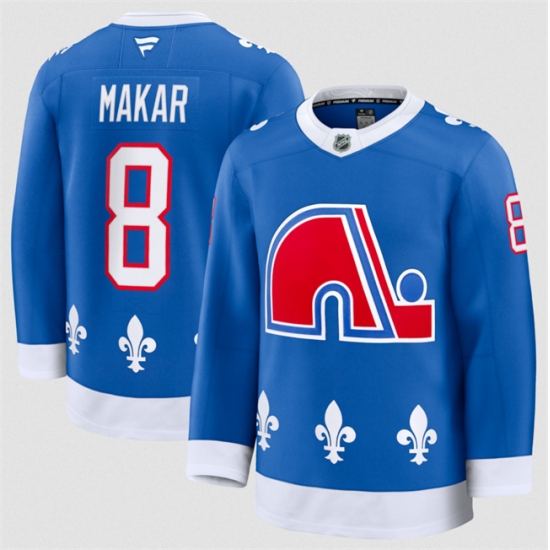 Men's Colorado Avalanche #8 Cale Makar Blue 2025 Alternate Stitched Jersey - Ujersey