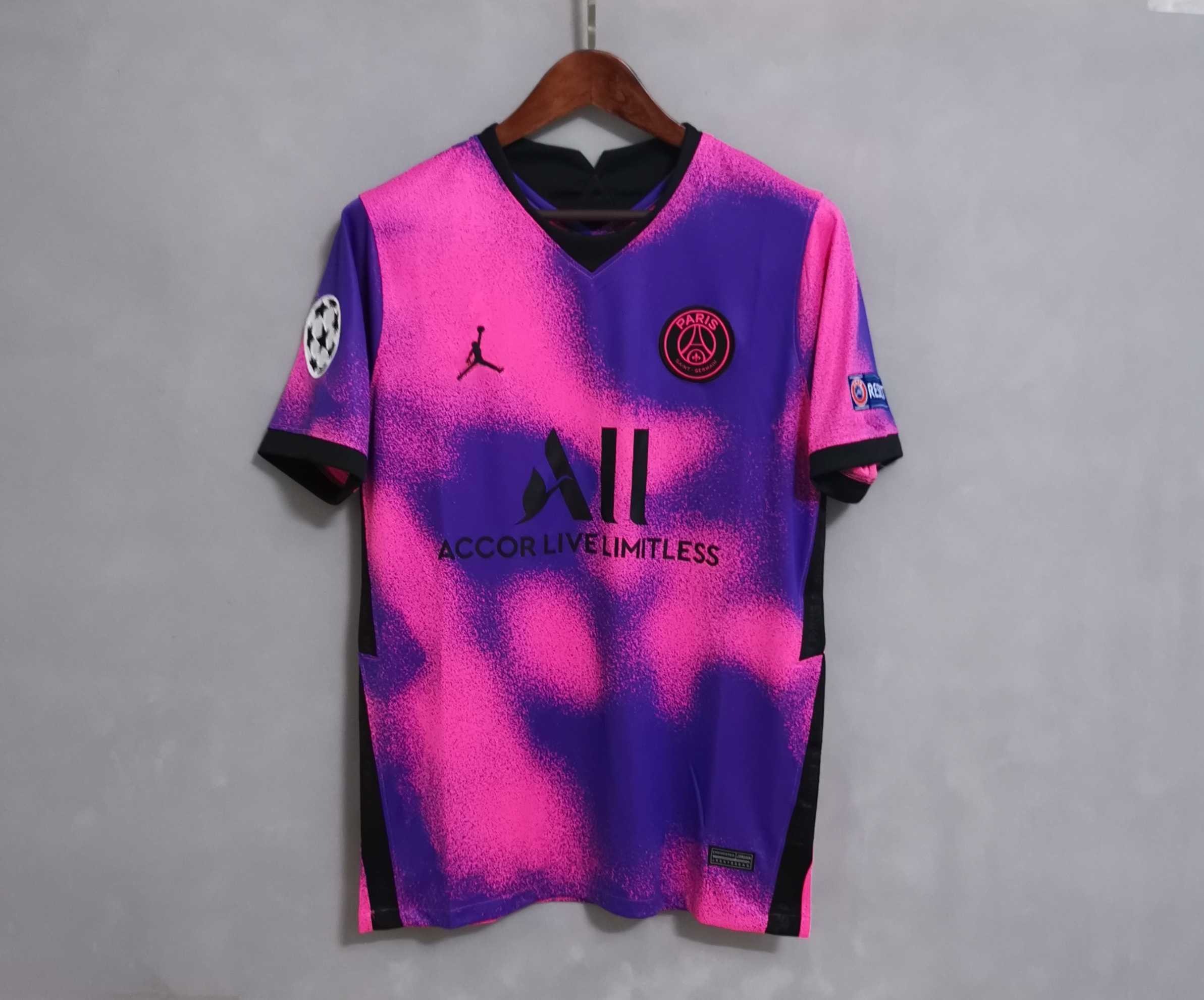 PSG Retro Jersey Fourth Away Soccer Shirt 2020/21 - U-jersey